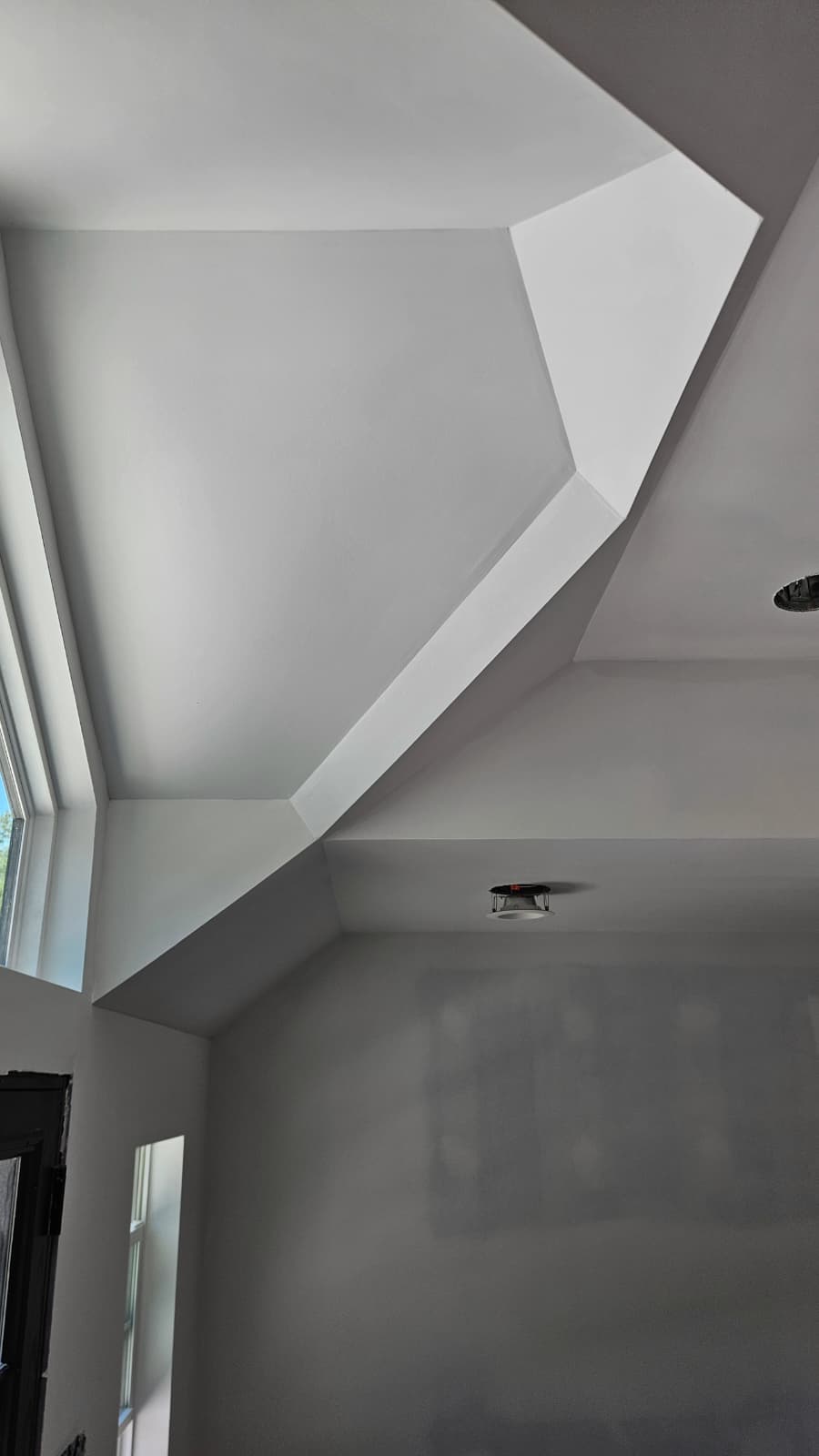 Finished vaulted ceiling