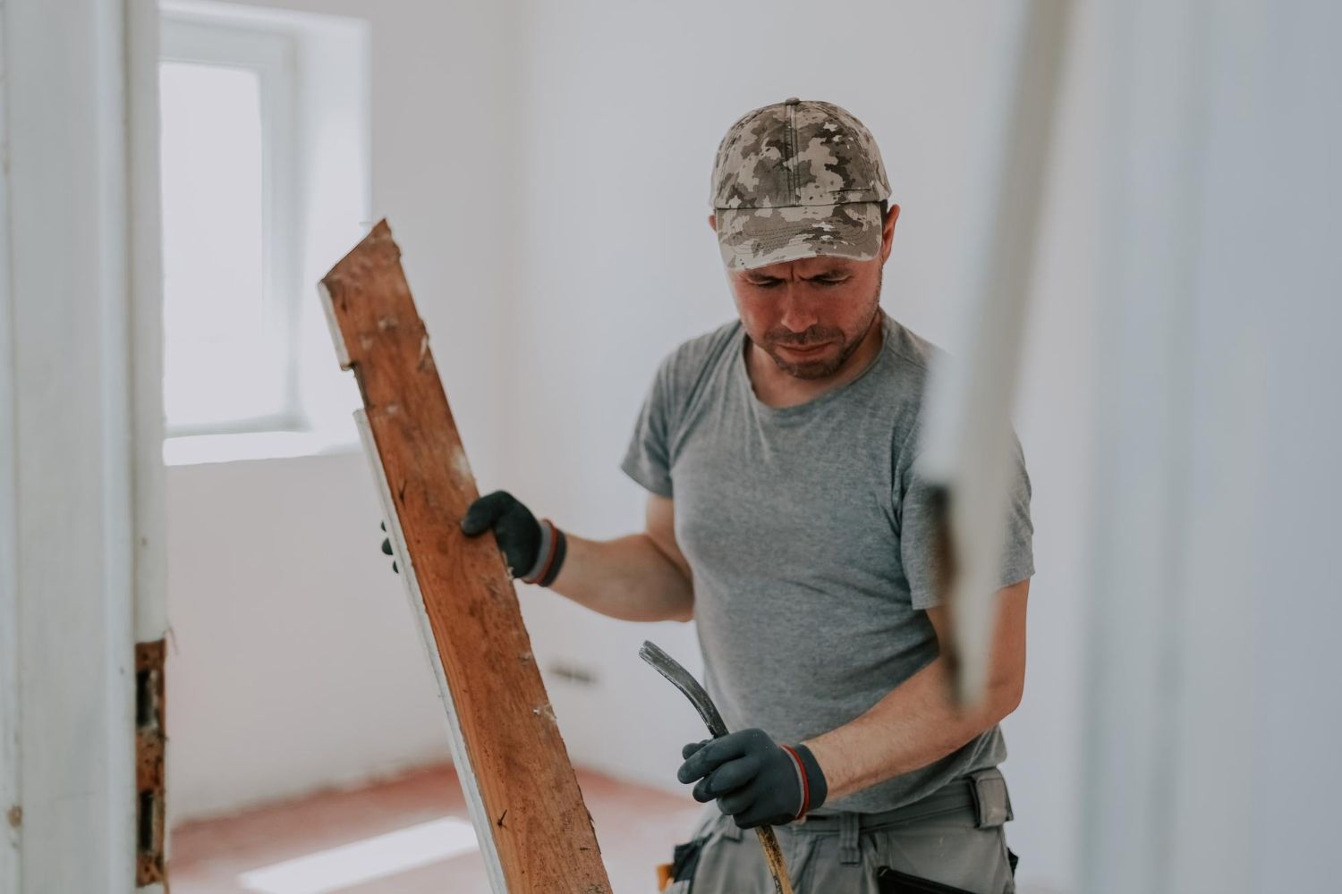 Carrying a stud to frame a new wall